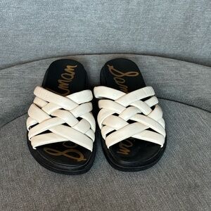 Sam Edelman Vaughn Sandals in size 8.5 in ivory
